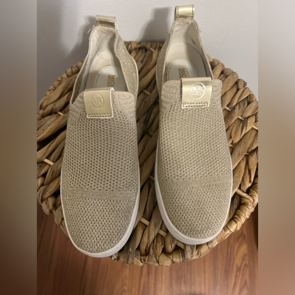 Michael kors gold slip-on sneakers